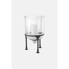 Eichholtz Eıchholtz Glass Candle Holder With Metal Stand