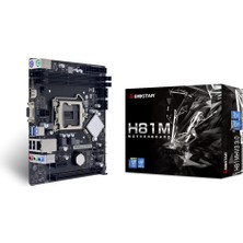 Biostar MB H81MHV3 V3.0 H81 S1150 Matx Ddr3 Intel