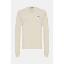 Comme Des Garçons Comme Des Garcons Play Beige Sweater