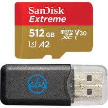 Everything But Stromboli Sandisk Extreme Microsdxc Kart, 512 Gb, Lenovo El Bilgisayarlarıyla Uyumlu