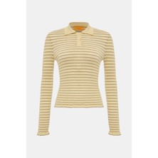 Guest In Residence Guest In Resıdence Light Yellow Cashmere Knit Sweater