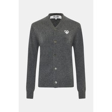 Comme Des Garçons Comme Des Garcons Play Grey Cardigan