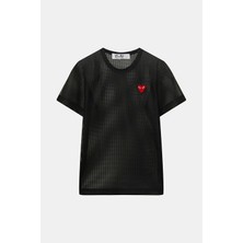 Comme Des Garçons Comme Des Garcons Play Black Crew Neck Striped T-Shirt