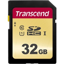 Transcend 32GB SDC500S Sd Uhs-I Sdhc Hafıza Kartı, 95 Mb/s, U1, C10, Mlc