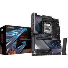 Gigabyte Gıgabyte X870E Aorus Master X3D Anakart - 9000MHZ Ddr5 (O.c.), 2xpcıe 5.0 + 3xpcıe 4.0, Wi-Fi 7, 10GBE Lan, USB 4'e Kadar Amd Ryzen 9000 Cpu'ları, Dijital 18+2+2 Faz Vrm'yi Destekler