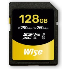 Wise Sdxc Uhs-Iı V90 128 GB R: 290 Mbs/w: 260 Mbs WI-SD-N128 Markası