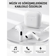 MiraLive Bluetooth 5.3 Tws Kablosuz Kulak Içi Kulaklık 25 Metre Menzil Şarj Kutulu
