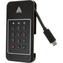 Apricorn Aegis Nvx Ssd, 2 Tb Harici Taşınabilir Nvme USB 3.2 Gen 2 Usb-C Konektörleri 256-BIT Aes-Xts Taa Uyumlu Şifreler