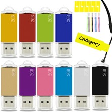 Nicepicten USB Bellek, 2 Gb, 10 Parça, Nicepicten USB Bellek Çubuğu
