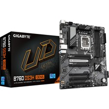 Gigabyte Gıgabyte B760 DS3H Gen5 Anakart - Intel 14. Nesil Çekirdek Işlemcileri, 8 + 2 + 1 Dijital Vrm Aşamalarını, 5600 Mhz Ddr5'e Kadar, 2 x Pcıe 4.0 M.2, 1 Gbe Lan, USB 3.2 Gen 2x2 Destekler