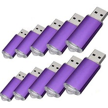 Fenglangrong 100 Adet 128 MB USB Flash Sürücü USB 2.0 Bellek Çubuğu Bellek Sürücüsü Kalem Sürücüsü (128 Mb, Menekşe)