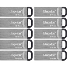 Kingston USB 3.2 Gen 1 Datatraveler Kyson - DTKN/64GB (Pack Of 10)