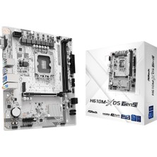 Asrock H610M-HDV/M.2 D5 Gen5 Anakart (Lga 1700, Matx, Ddr5, Pcıe 5.0)