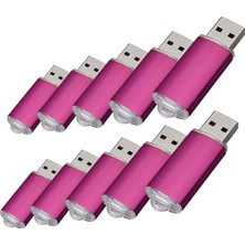 Fenglangrong 100 Adet 128 MB USB Flash Sürücü USB 2.0 Bellek Çubuğu Bellek Sürücüsü Kalem Sürücüsü (128 Mb, Pembe)