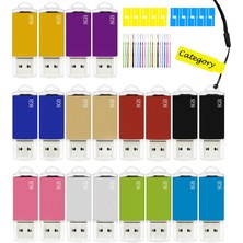 Nicepicten USB Bellek 2.0, 8 Gb, 20 Parça