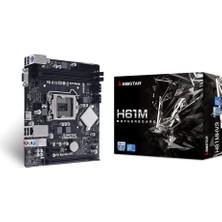 Biostar H61MHV3 Anakart Intel H61 Lga 1155 (Socket H2) Micro-Atx