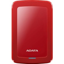Adata HV300 - 1 Tb, USB 3.2 Gen.1 ile Harici Sabit Disk, Kırmızı
