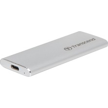 Transcend 1tb ESD260C Taşınabilir Ssd, 520 Mb/s'ye Kadar, Alüminyum, C Tipi, Gümüş