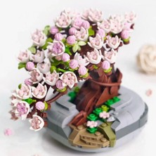 Loz Ebedi Çiçek Pembe Sakura Kiraz Ağacı 426 Parça Block Oyuncak