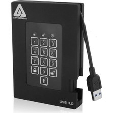 Apricorn Aegis Asma Kilit Kalesi SSD 256 GB Harici Taşınabilir 2.5 "6.4 cm USB 3.0 Fıps 140-2 Seviye 2 256-BIT Aes-Xts Şifreler