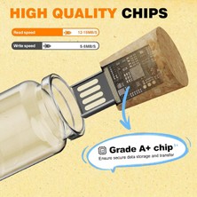 Fenglangrong 10PCS 32GB Sevimli Sürüklenme Şişesi USB Flash Sürücü Bellek Çubuğu Depolama Diski Noel Hediyesi Yeşil 32 GB