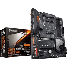 Gigabyte Gıgabyte X570 Aorus Elite Wi-Fi (Amd Ryzen 3000/X570/ Atx /pcıe4.0/ddr4/ Intel Dual Band 802.11AC Wi-Fi/front USB Type-C/rgb Fusion 2.0/m.2 Termal Muhafız/oyun Anakartı)