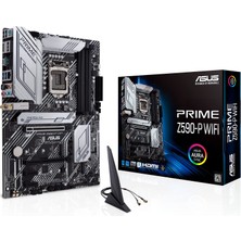 Asus Prime Z590-P Wifi Lga 1200 (Intel 11/10TH Gen) Atx Anakartı (Pcıe 4.0, 10+1 Güç Aşamaları 3x M.2 Wifi 6, 2.5gb Lan, Ön Panel USB 3.2 Gen 2 USB Type-C, Thunderbolt 4 Aura Sync Rgb'yi Destekler)