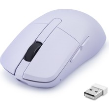 İlkyaz Fashion Dual Mode Şarjlı Kablosuz Mouse Bluetooth 2.4 Ghz 6200 Dpı Lila HDX3414L