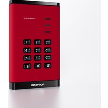 Istorage Diskaşur3 SSD 1 Tb USB Type-A / USB Type-C 3.2 Gen 1 [3.1 Gen 1] Rosso (Diskaşur3 SSD 256-BIT 1tb - Kırmızı)