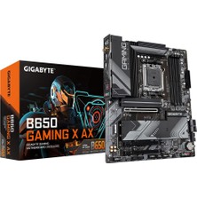 Gigabyte Gıgabyte B650 Gaming x Ax Anakart - Amd Serisi 9000 Cpu'yu, 8+2+2 Aşama Dijital Vrm'yi, 8000 Mhz Ddr5'e (Oc), 1xpcıe 5.0 + 2xpcıe 4.0 X4 M.2, Wi-Fi 6e, 2.5gbe Lan, USB 3.2 Gen 2x2'ye Kadar Destekler