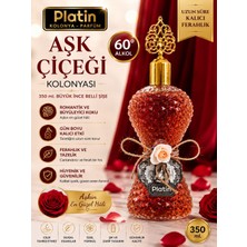 Platin Kolonyaları 350 Ml. Büyük Ince Belli Cam Şişe Aşk Çiçeği Kolonyası