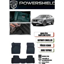 POWERSHIELD Nissan Qashqai (Benzinli) 2022 ve Sonrası Uyumlu Araca Özel 5D Premium Havuzlu Paspas Takımı