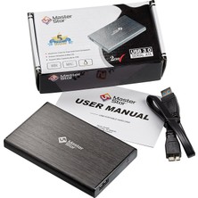 Masterstor Siyah Harici Sabit Sürücü USB 3.0 Süper Hızlı 2.5 Inç Sata Harici Sabit Sürücü Dizüstü Taşınabilir Sabit Sürücü (120GB Ms Siyah)