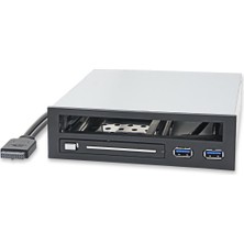 Syba Ince Optik Sürücü Için Syba Sy- MRA55005 5.25 Inç Yuva Adaptörü, Hard Disk Için 6.3 cm (5.25 Inç) Trayless Raf, HDD Ssd, USB Hub