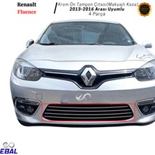 Ebal Oto Renault Fluence Krom Ön Tampon Çıtası 4 Parça 2013-2016 P.çelik Makyajlı Kasa