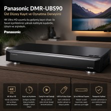 Panasonic UHD Blu-Ray Kayıt Cihazı "tv Yayınlarını Tv>ıp ile Farklı Odalara Taşıyın"
