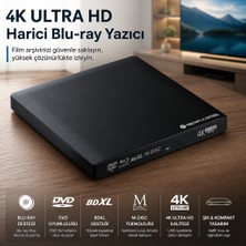 TECHPULSE120 Harici Blu-Ray Yazıcı "windows, Linux ve Macos'ta USB ile Hemen Başlayın"
