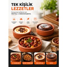 Zeyn Gross 6'lı Toprak Güveç Seti | Fırın ve Ocak Uyumlu Porsiyonluk Güveç Kabı | Sütlaç, Sufle ve Yemek Sunumu Için