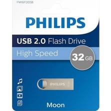 Efnaz Style FM32FD160B/00 32GB Moon Klasik Gümüş USB 2.0 Metal Flash Bellek