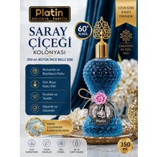 Platin Kolonyaları 350 Ml. Büyük Ince Belli Cam Şişe Saray Çiçeği Kolonyası