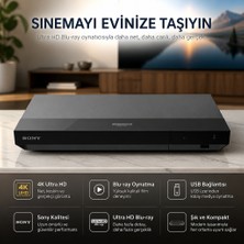 Sony 4K UHD Blu-Ray Oynatıcı "cd'den Blu-Ray'e Arşivinizi Tek Cihazda Oynatın"