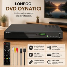 Lonpoo Blu-Ray/dvd Oynatıcı "dolby Truehd ve Dts-Hd ile Film Sesini Sisteminize Taşıyın"