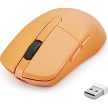 sbodurhome Dual Mode Şarjlı Kablosuz Mouse Bluetooth 2.4 Ghz 6200 Dpı Turuncu HDX3414G
