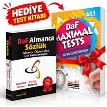maxdil Daf Almanca Öğrenci Sözlüğü Maximal Test A1.1. Hediyeli