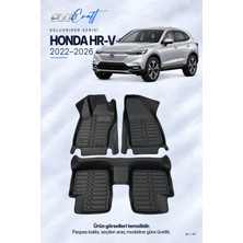 Otocraft Honda Hr-V (2022-2026) Araca Özel Deluxrider Lüks Havuzlu Paspas Tam Set 3 Parça