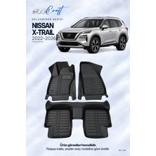 Otocraft Nissan X-Trail (2022-2026) Araca Özel Deluxrider Lüks Havuzlu Paspas Tam Set 3 Parça
