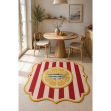 Rugs Modern Halı Arya Muse Özel Tasarım Bej, Turuncu ve Bordo Ince Dokuma Salon Halısı