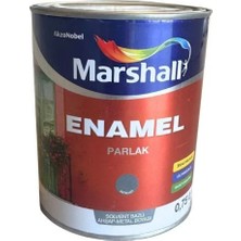 Marshall Enamel Solvent Bazlı Ahşap-Metal Boyası Parlak Antrasit 0,75LT