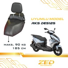 Threeback / Rks Des 125 Uyumlu / Bel ve Sırt Dayama ve Yolcu Yükseltme Sistemi
