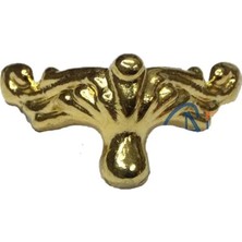 Efnaz Style Köşe Etekli Sandık Ayağı, Kutu Ayak 1,5 cm - Sarı